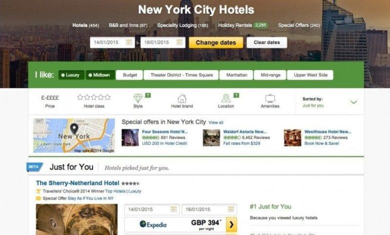 Tripadvisor launches personalised search tool