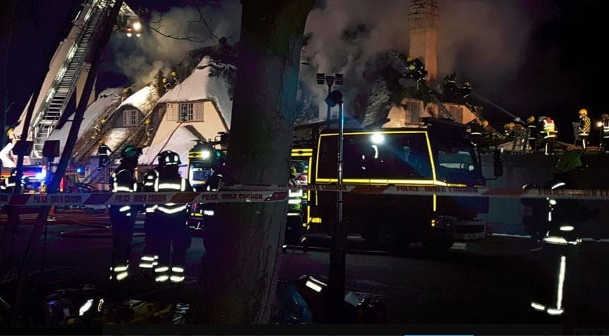 Potters Heron Hotel suffers serious blaze, no injuries