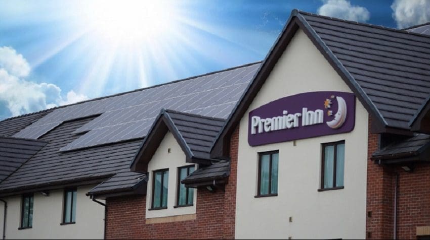 Whitbread rolls out solar programme to 70 Premier Inn sites