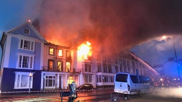 Ty Belgrave House hotel ‘still too dangerous to enter’ after fire
