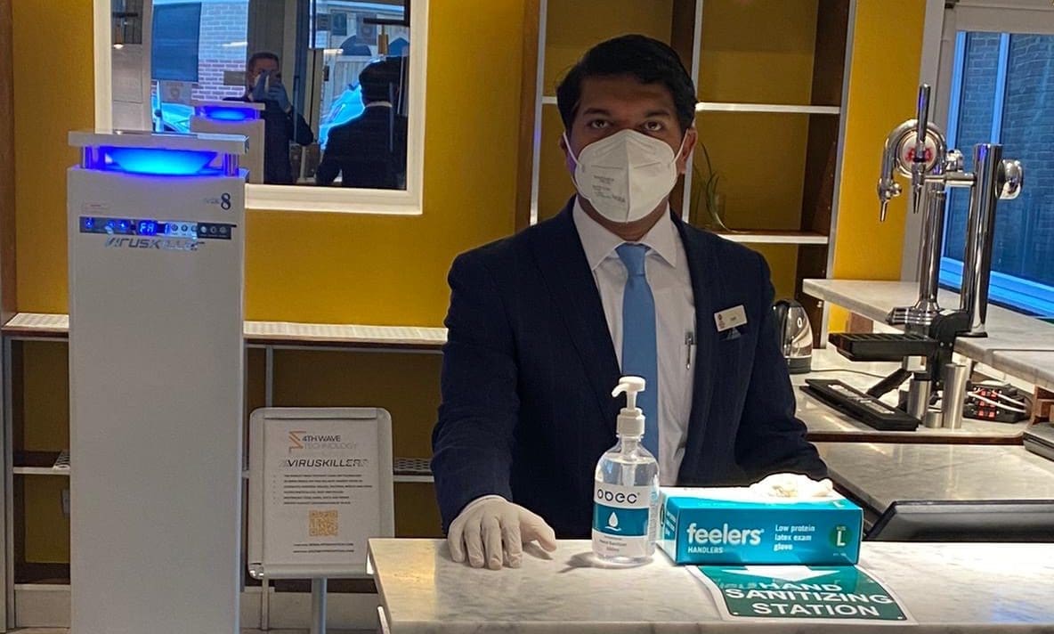 First UK hotel to accept NHS Covid19+ early discharge clients installs cutting-edge clean air technology