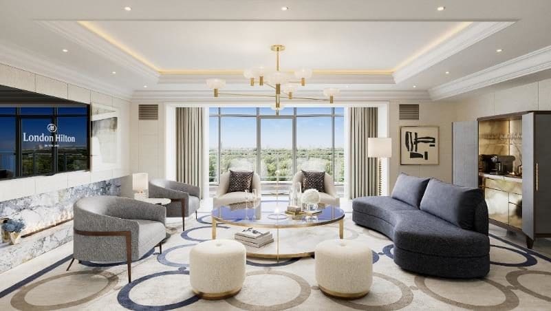 London Hilton on Park Lane undergoes multi-million pound refurb