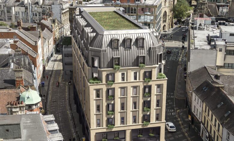 Newcastle redevelopment with planning for 135-room hotel hits the market
