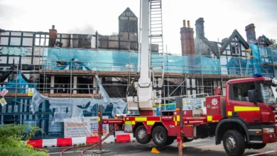 Fire destroys historic Droitwich hotel